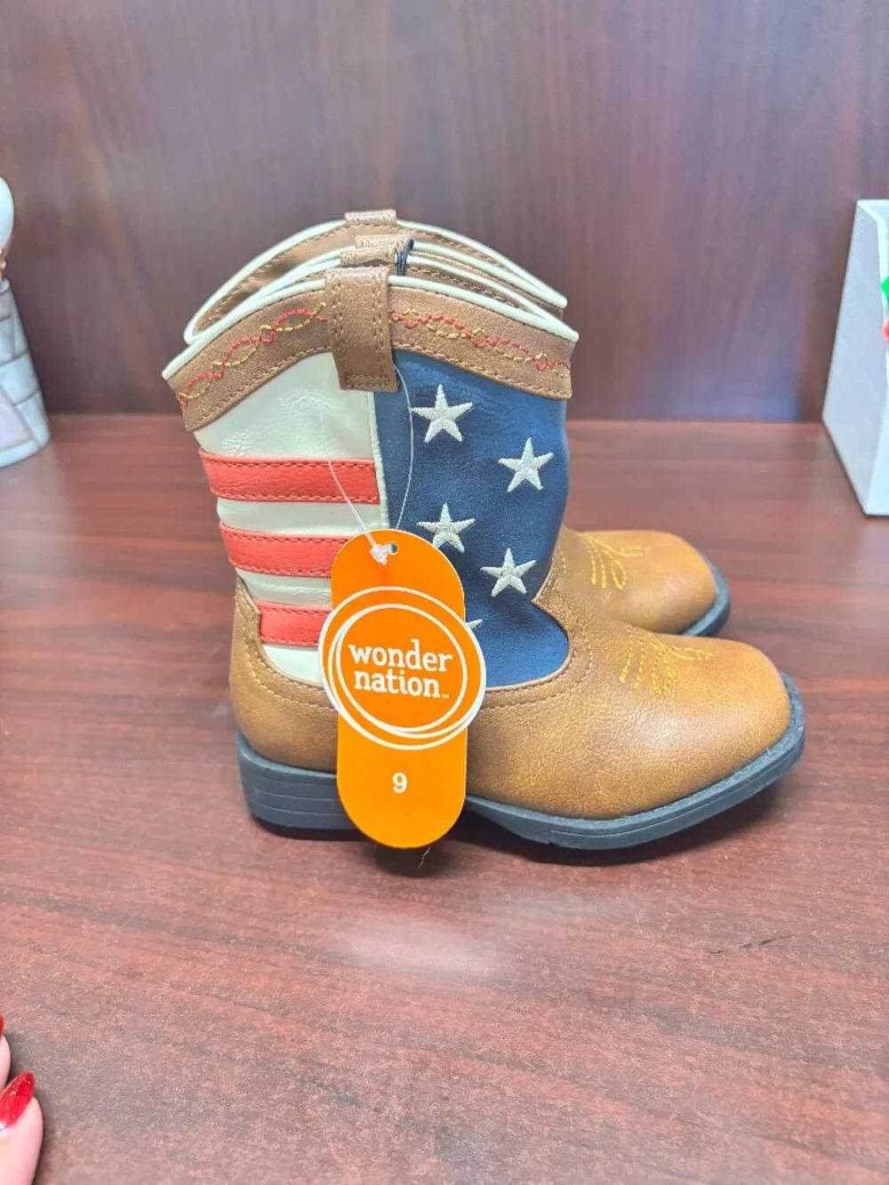 Toddler Boys' American Flag Boots - Size 9